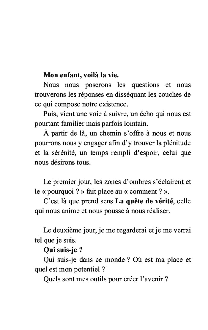 Mon enfant, voilà la vie
