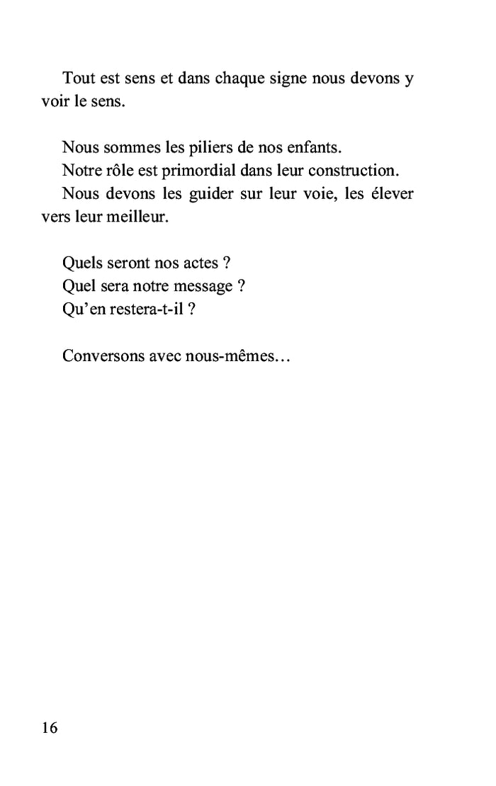 Mon enfant, voilà la vie