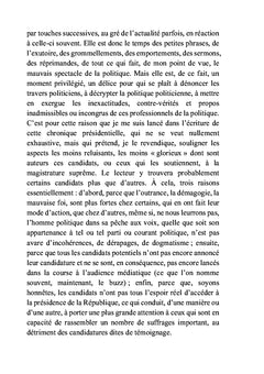 Chronique présidentielle