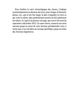 Chronique présidentielle
