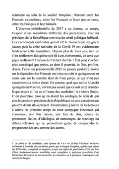 Chronique présidentielle