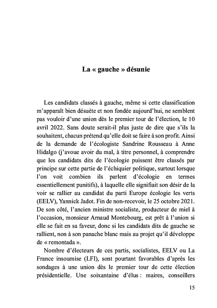 Chronique présidentielle