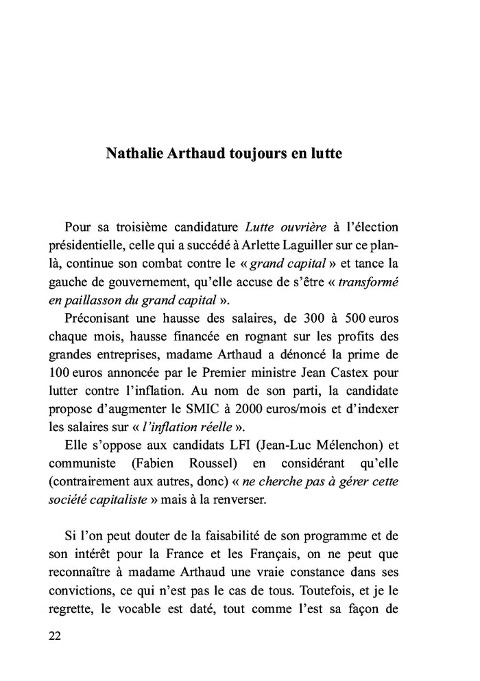 Chronique présidentielle