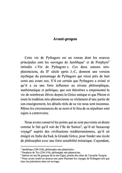 La vie de Pythagore