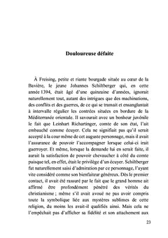 Il voulut être écuyer