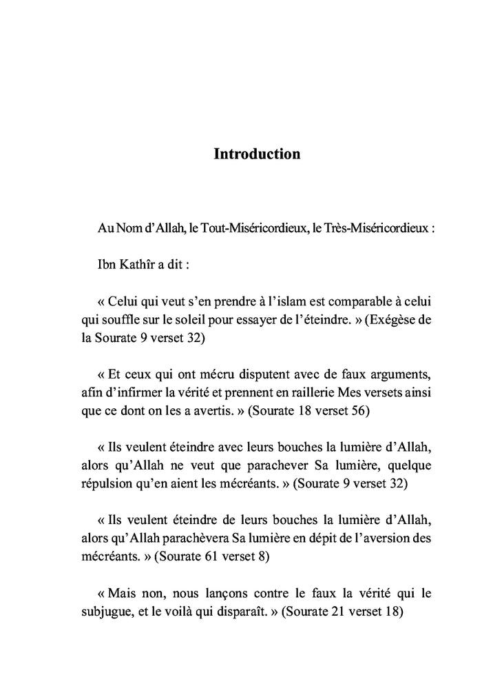 Réponses aux attaques contre l'islam