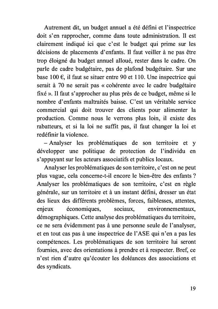 Aide sociale à l'enfance, l'horreur économique