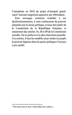 Rétablir la souveraineté du peuple français