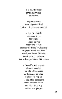 Écrire devant