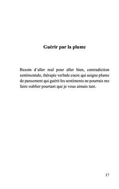 Thérapie poétique pour addiction sentimentale