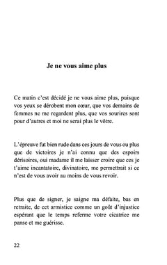 Thérapie poétique pour addiction sentimentale