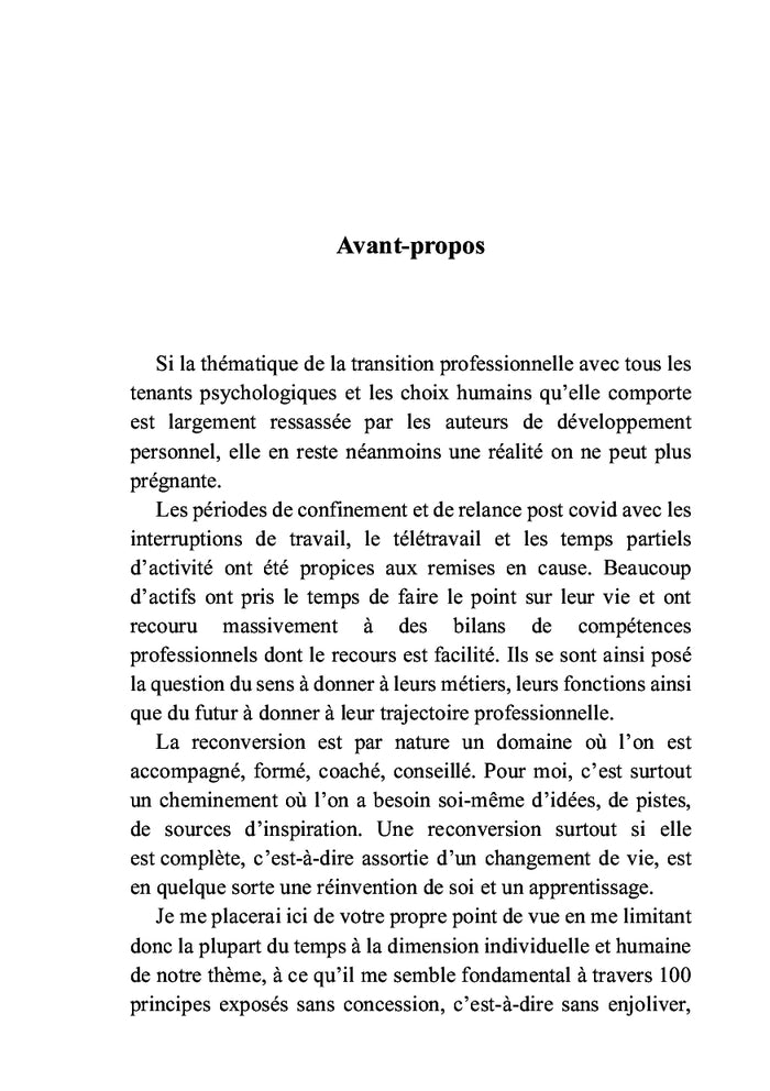 Reconversion libérée