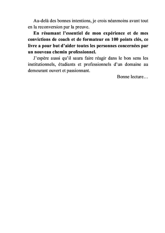 Reconversion libérée