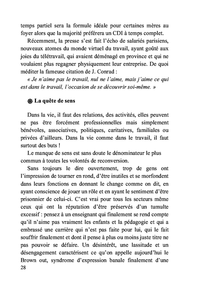 Reconversion libérée