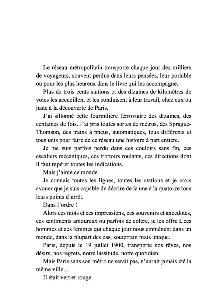 Dans le métro de Paris