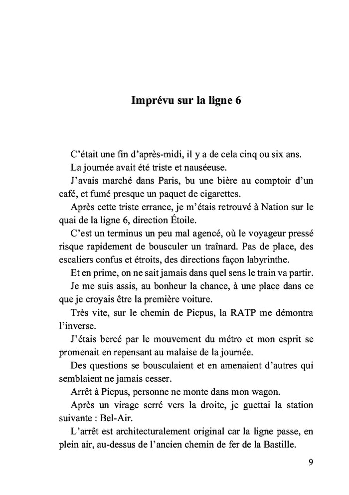 Dans le métro de Paris