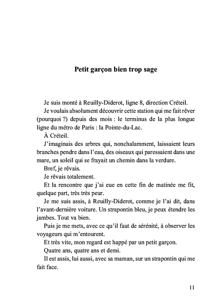 Dans le métro de Paris