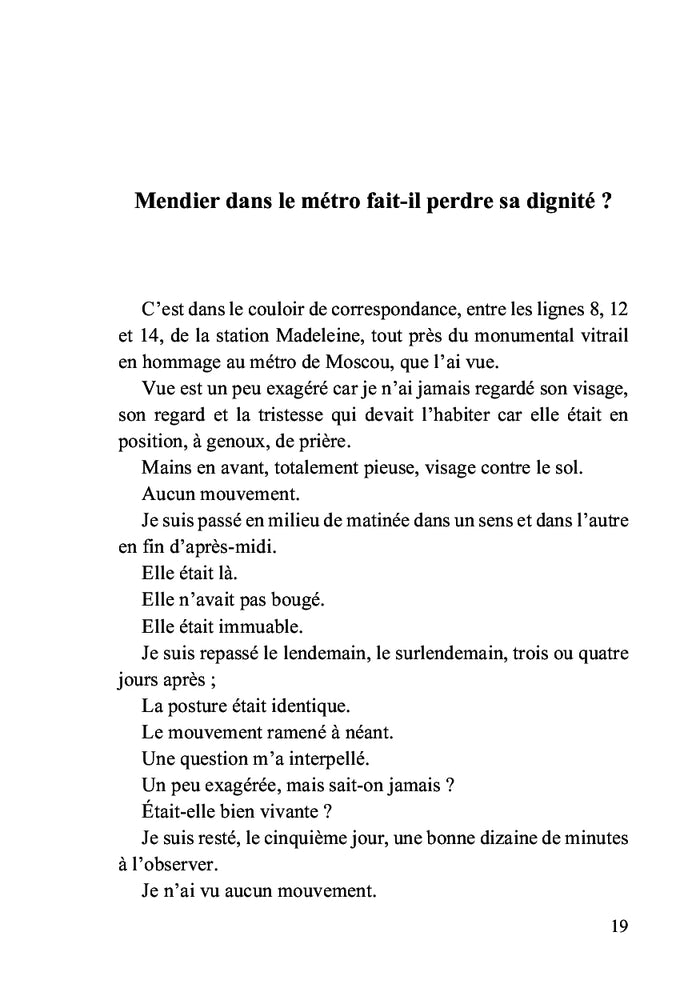 Dans le métro de Paris