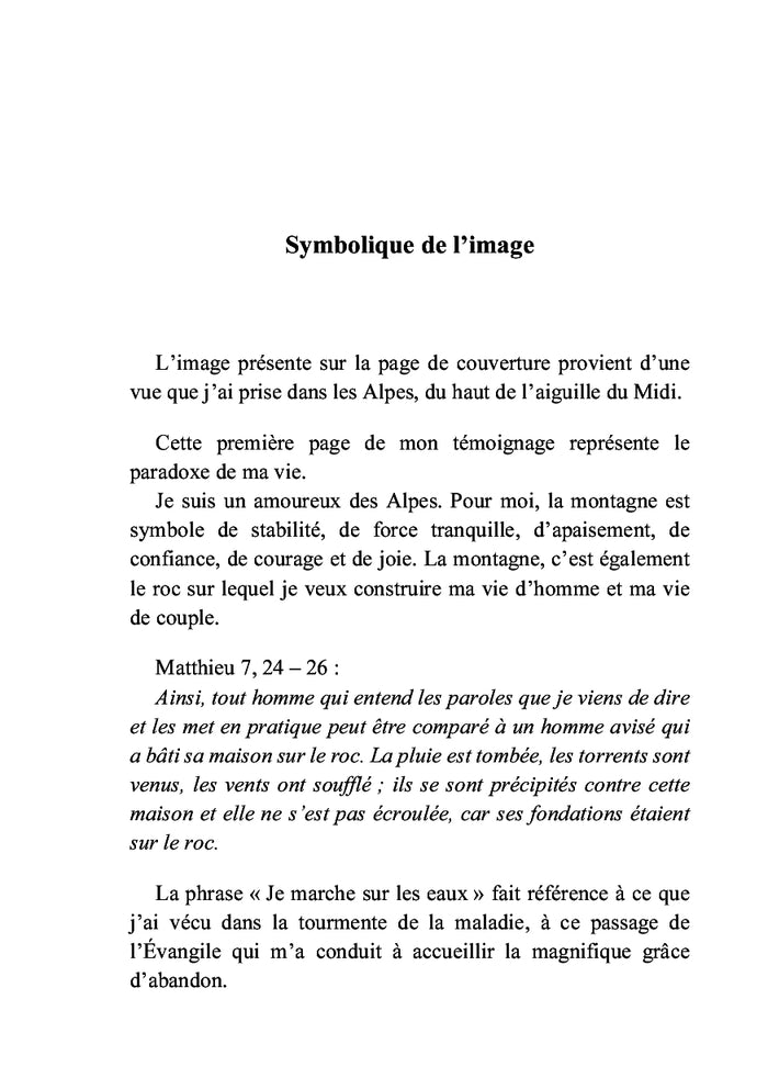 Je marche sur les eaux