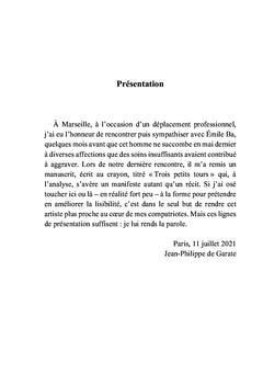 Trois petits tours