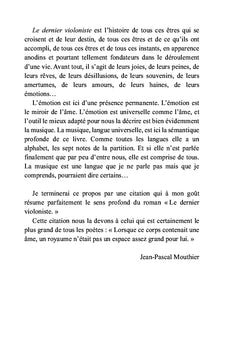 Le dernier violoniste