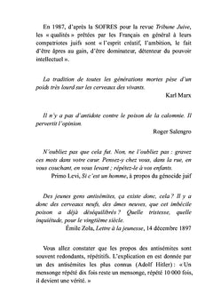 Dictionnaire sur l’antisémitisme Tome I