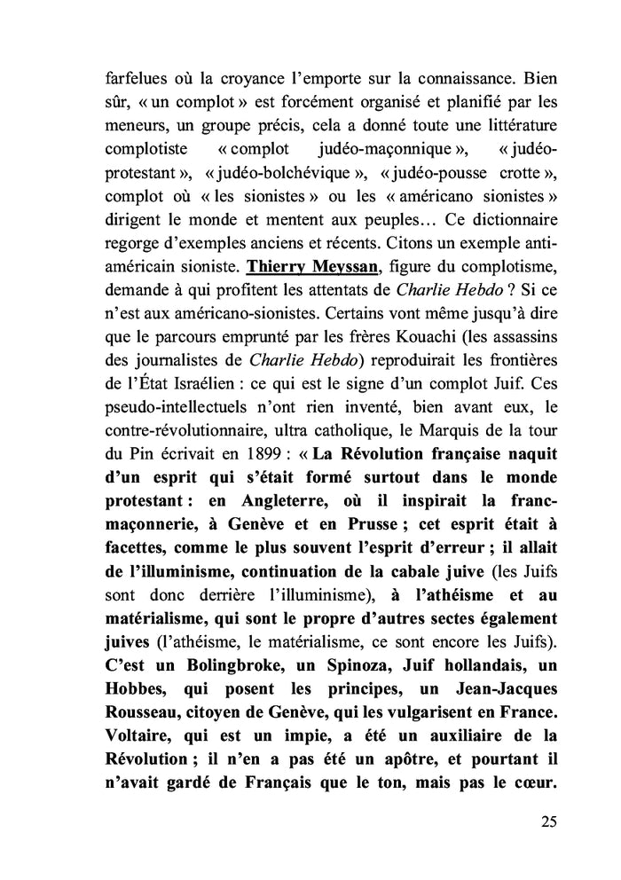 Dictionnaire sur l’antisémitisme Tome I