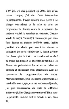 Un prof indiscipliné