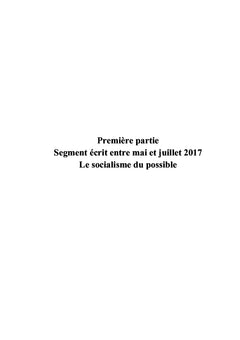 Le quinquennat d'un socialorphelin