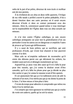 Tu m'as volé mon innocence ; je t'offre mon pardon