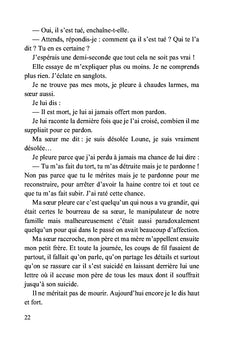 Tu m'as volé mon innocence ; je t'offre mon pardon