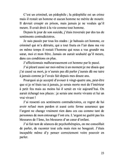 Tu m'as volé mon innocence ; je t'offre mon pardon