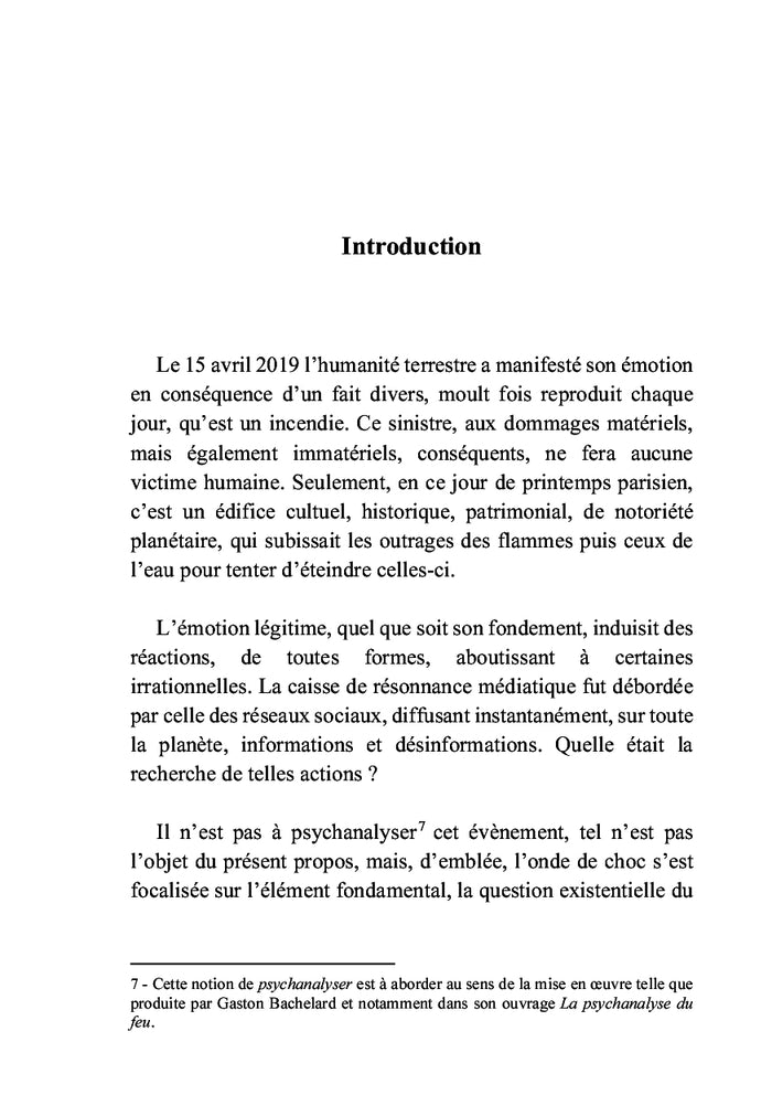 L'incendie de Notre-Dame