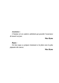 Assurance d'un bon repas