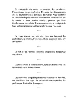 Les voies de l'incertitude