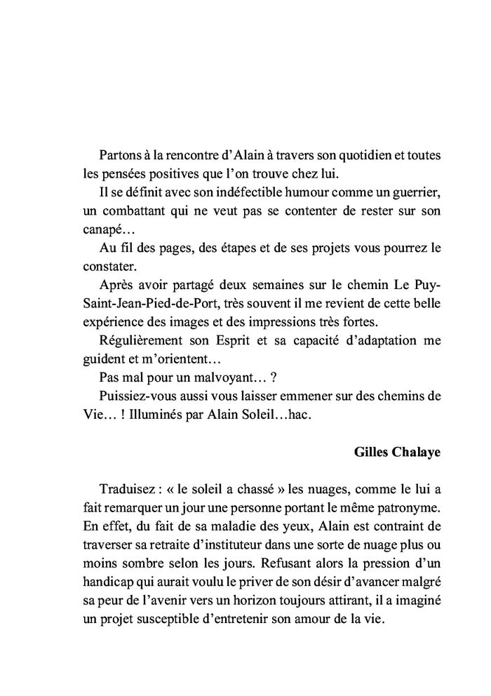 Un chemin à contre-peur