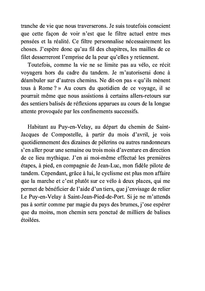 Un chemin à contre-peur