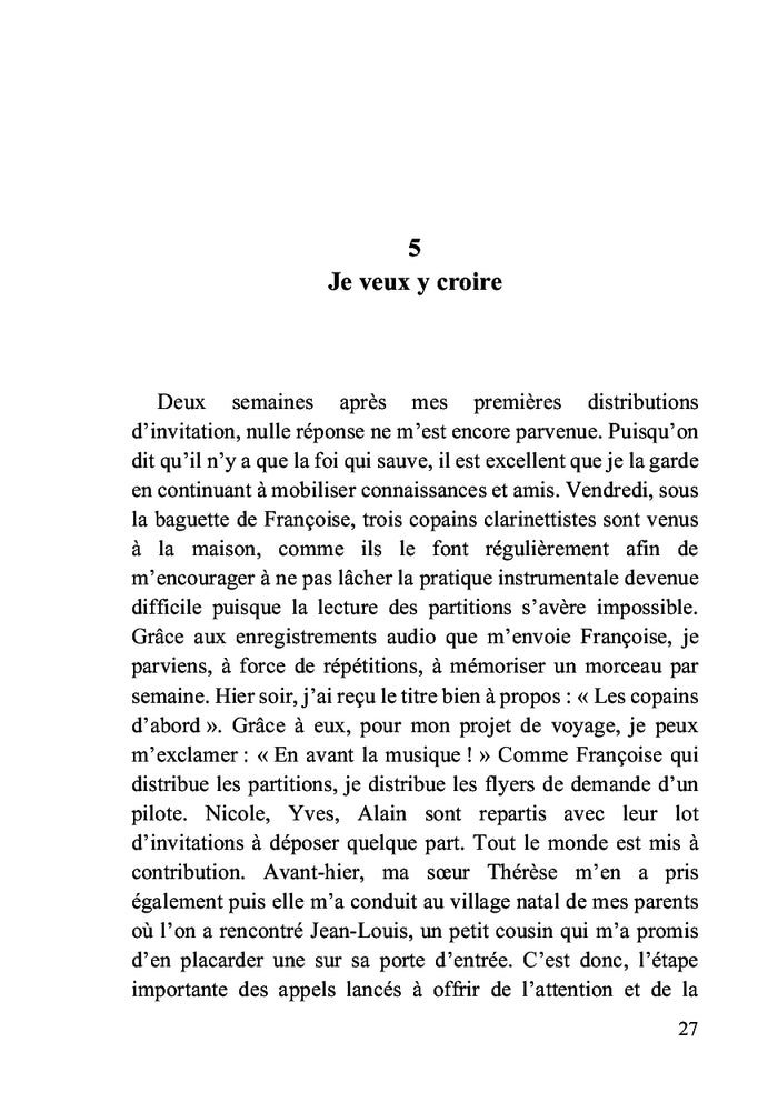 Un chemin à contre-peur