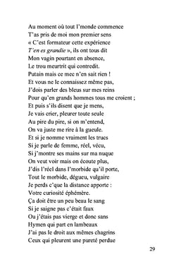 Écrire ton corps et puis le mien