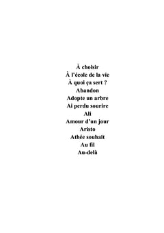 La vie n'est pas un long poème tranquille...