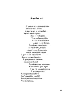La vie n'est pas un long poème tranquille...