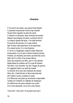La vie n'est pas un long poème tranquille...