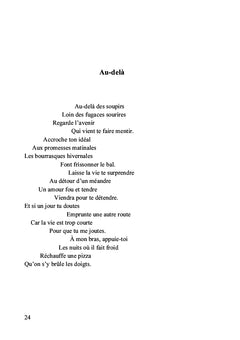 La vie n'est pas un long poème tranquille...