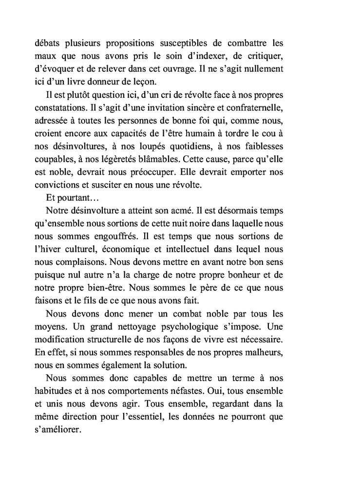 Réveillons-nous : tous ensemble nous le pouvons