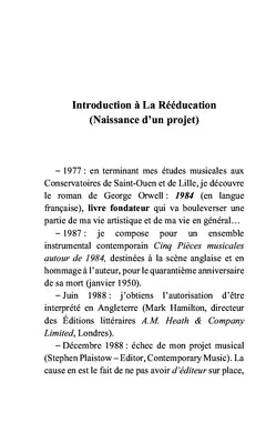 La Rééducation