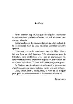 Dialogue avec les vivants