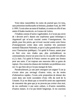 Journal d'un jeune français en pays balte