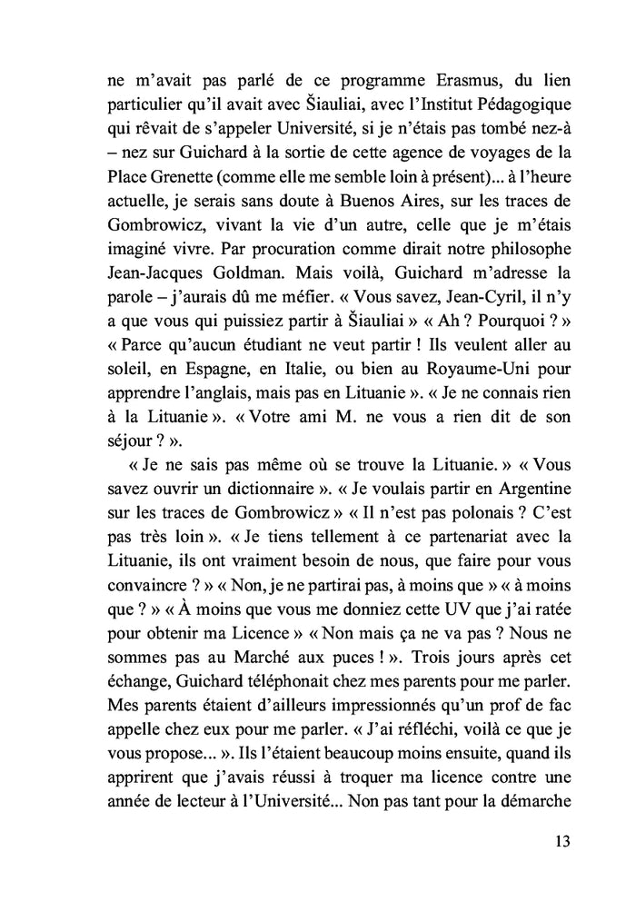 Journal d'un jeune français en pays balte