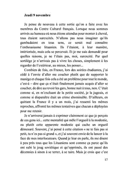 Journal d'un jeune français en pays balte