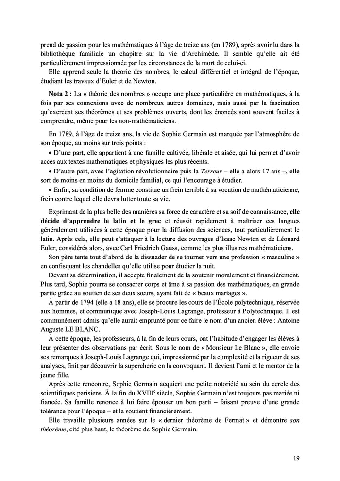 La Saga des Mathématiciennes